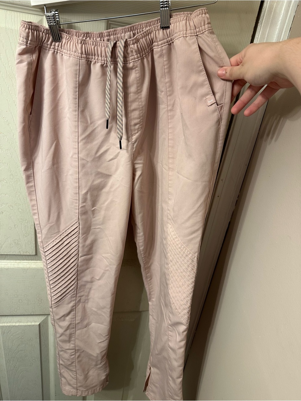 Jaanuu Light Blush Drawstring Jogger Pants